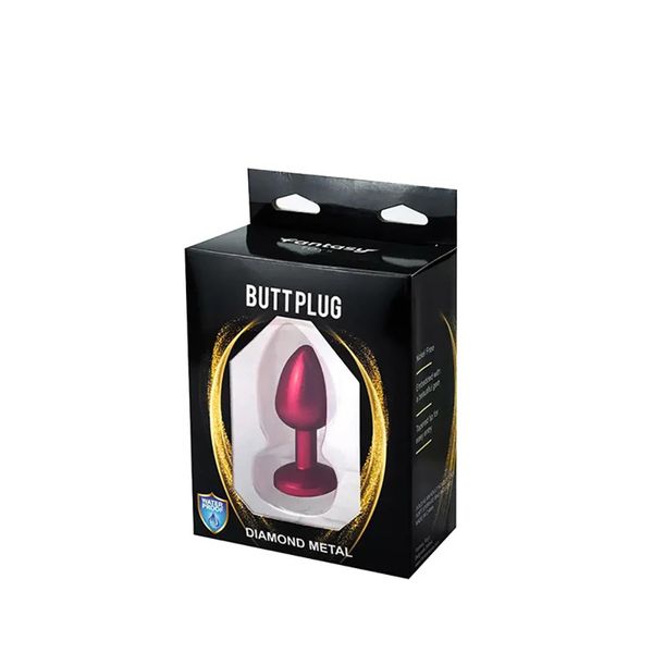 Red Butt Plug With White Diamond zdjęcie 3