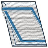 Siatka Moskitiera Okienna na Okno Dachowe Przeciw Owadom Komarom Czarna