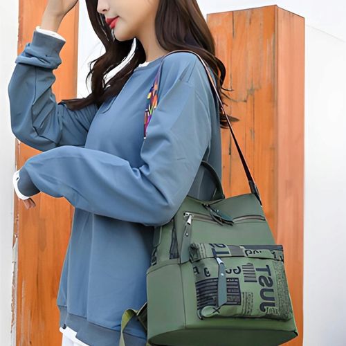 PLECAK DAMSKI MIEJSKI TORBA TOREBKA ZIELONY 2W1 na Arena.pl