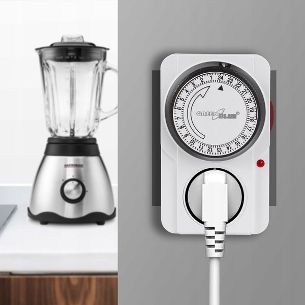 Programator czasowy timer analogowy mechaniczny włącznik wyłącznik prądu zdjęcie 6