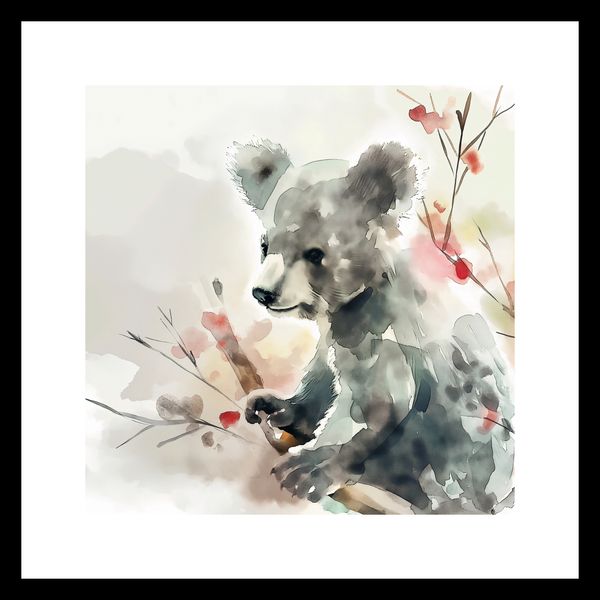 Plakat 30x30cm Akwarelowa Koala zdjęcie 3