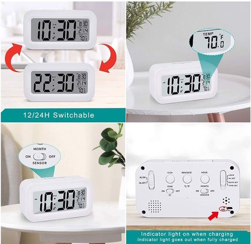 Cyfrowy Budzik Lcd 4,3 Cala Bez Tykania Z Podświet na Arena.pl