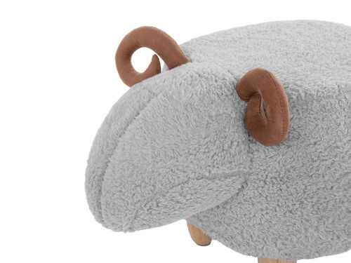 Pufa Tapicerowana Szara Lamb na Arena.pl