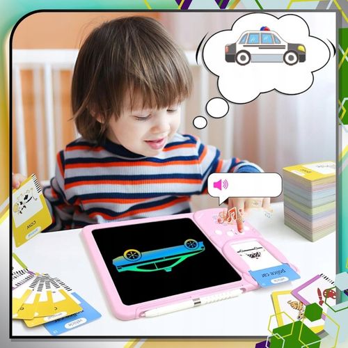 CZYTNIK KART DO NAUKI SŁÓWEK ANGIELSKI ZABAWKA DLA DZIECI RYSIK ZNIKOPIS na Arena.pl