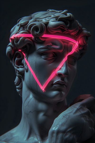 Plakat 30x45cm Neonowy Renesans zdjęcie 1