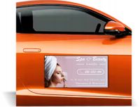 Magnes na samochód reklama magnetyczna 60x30 spa&beauty dużo wzorów