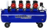 kompresor bezolejowy niebieski 120l 4 tłoki 230v 7kw kd4095