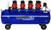 kompresor bezolejowy niebieski 120l 4 tłoki 230v 7kw kd4095