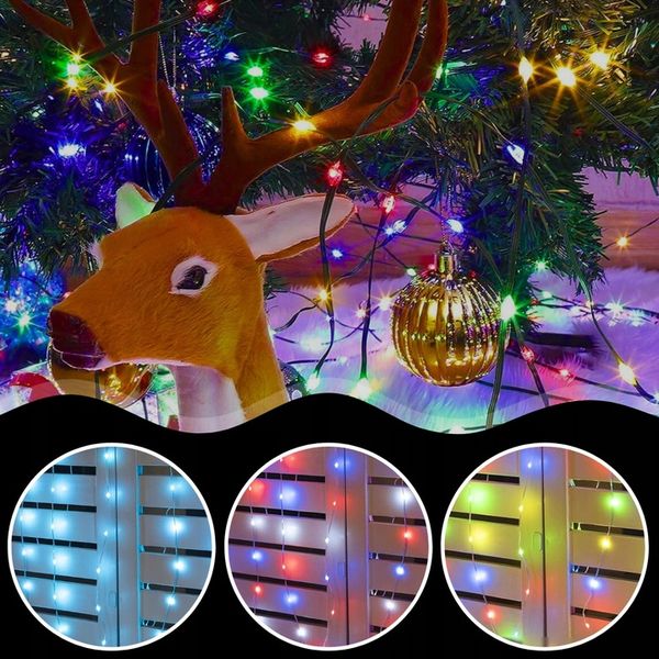 LAMPKI CHOINKOWE 100LED MULTIKOLOR ŚWIĄTECZNE SMART WIFI TUYA PILOT 10M zdjęcie 3