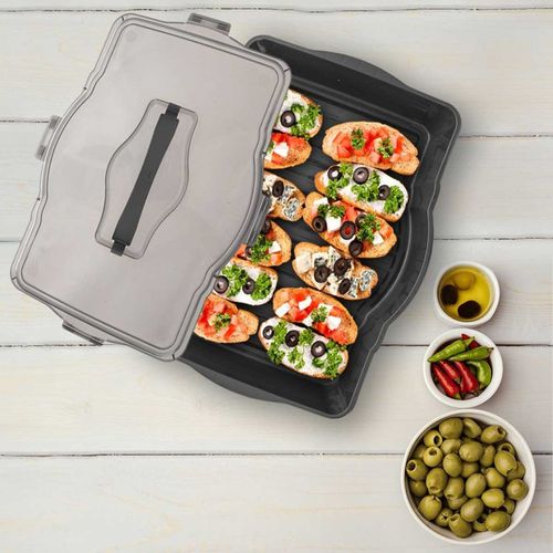 prostokątny pojemnik na ciasto przekąski 45x35cm 154033 na Arena.pl