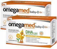 Omegamed Baby+D 0+ 150mg DHA i Witaminy D3 400j.m 60 Porcji