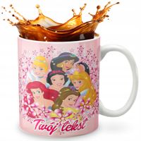 KUBEK 330ml GRAFIKA PREZENT ŚWIĘTA WZÓR - BAJKA KSIĘŻNICZKI + IMIĘ