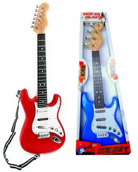 GITARA ROCKOWA DLA DZIECI GRA STRUNY INSTRUMENT zdjęcie 1