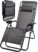 Leżak Ogrodowy Składany Krzesło Fotel Zero Gravity