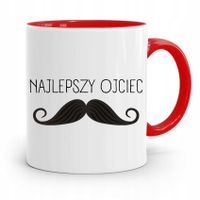 Kubek Czerwony Dla Taty Ojca Najlepszy Ojciec Z Nadrukiem Ze Zdjęciem