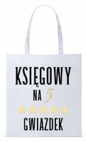 Dla Księgowej Księgowego Torba Eco Biała Shopper Z Nadrukiem Ze Zdjęciem