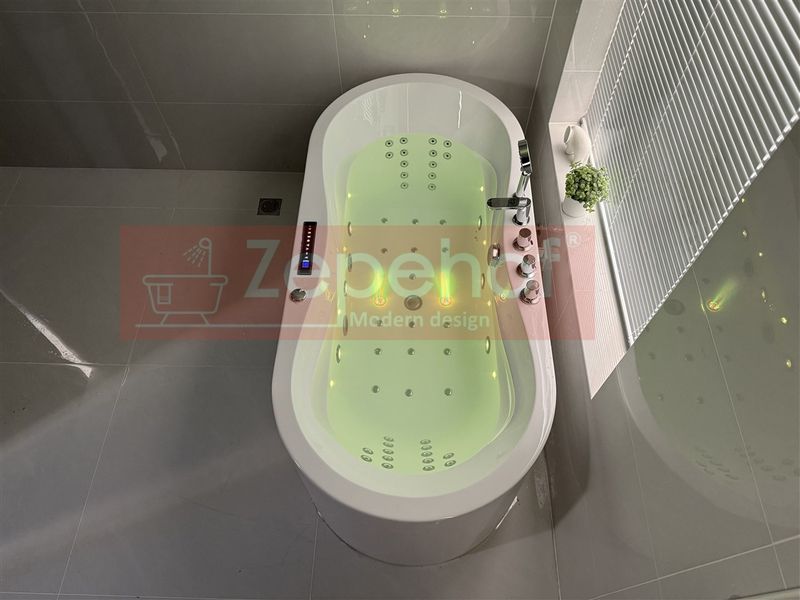 PIĘKNA OWALNA WANNA Z HYDROMASAŻEM 170X80 z 1 ODLEW GRZAŁKA zdjęcie 50