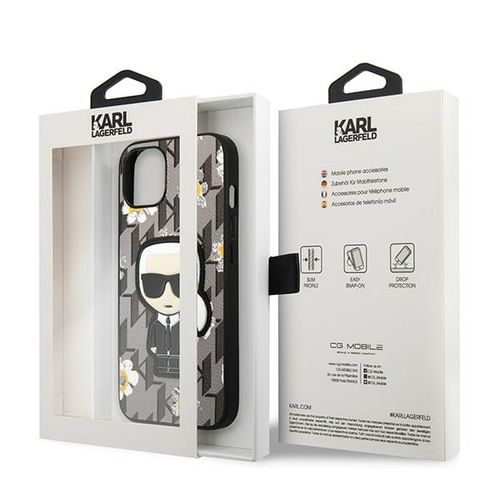 Etui Karl Lagerfeld do iPhone 13 mini, Szary na Arena.pl