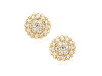 Eleganckie pozłacane srebrne kolczyki półkulki półkule białe cyrkonie srebro 925 Z1503E_G