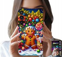 ETUI DO SAMSUNG GALAXY A32 5G - PIERNIK, CUKIERKOWE WZORY ŚWIĘTA + SZKŁO
