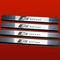 Listwa progowa AUDI A6 C5 SLINE Stal nierdzewna 304 połysk 4szt