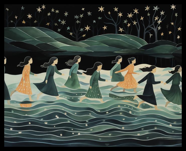 Plakat 50x40cm Nocna Procesja zdjęcie 2