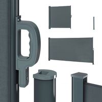 Markiza boczna 350x180 cm Aluminium.