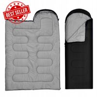 ŚPIWÓR TURYSTYCZNY CIEPŁY I LEKKI KOC KOŁDRA LETNI Z KAPTUREM + POKROWIEC