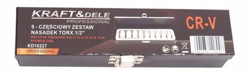 KLUCZE NADADOWE NASADKI TORX E4-E24 9SZT TORXY na Arena.pl