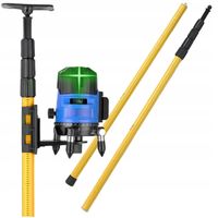 STATYW ROZPOROWY TYCZKA DO LASERA POZIOMICY 114-280CM + ADAPTER DO SKOSÓW
