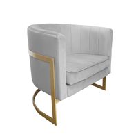 Fotel Glamour podstawa złota MG39