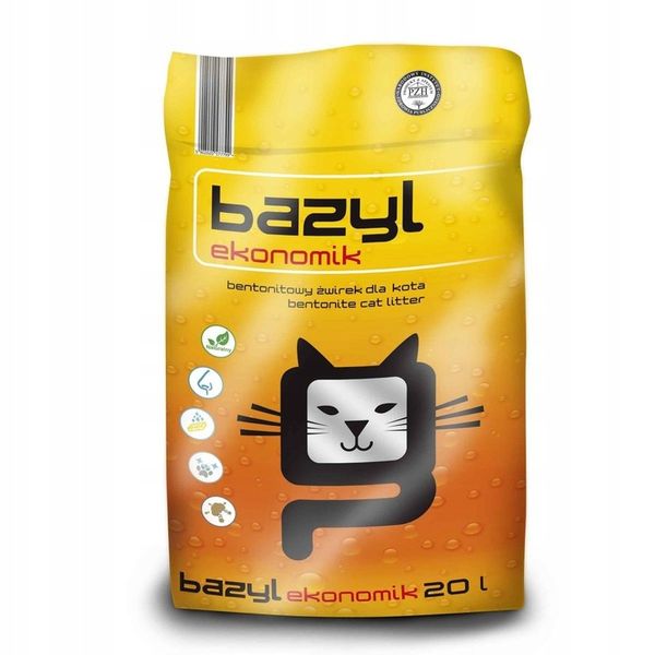 Bazyl Ekonomik 20L Żwirek Dla Kotów zdjęcie 1