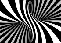 FOTOTAPETA optyczna pasy do salonu pokoju biura