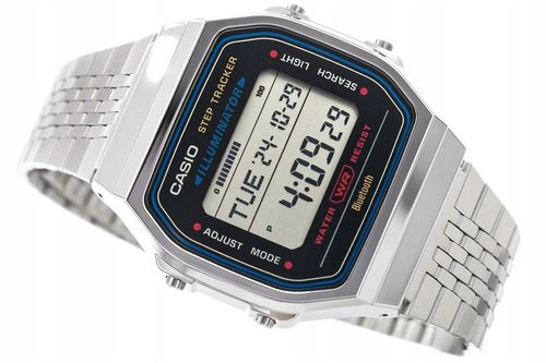 ZEGAREK CASIO ABL-100WE-1AEF VINTAGE SREBRNY BLUETOOH KROKOMIERZ DATOWNIK na Arena.pl