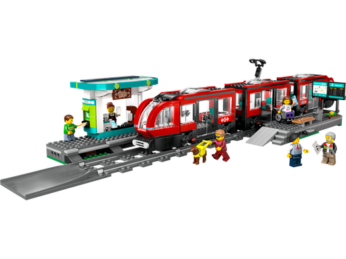 LEGO City 60423 Tramwaj miejski ze stacją - 811 elementów dla dzieci +7 na Arena.pl