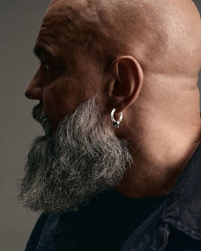 Srebrny kolczyk-kółko CALVARIA na Arena.pl