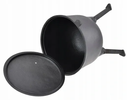 Kociołek Myśliwski 11 L Żeliwny GARNEK Pieczonek zdjęcie 9