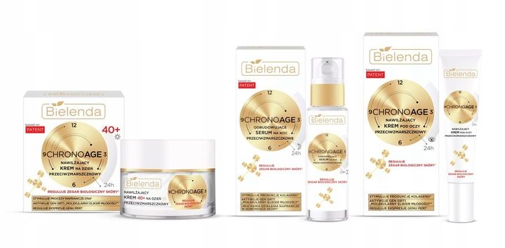 BIELENDA CHRONOAGE ZESTAW 40+ KREM DZIEŃ 50ml + SERUM 30ml + k/OCZY 15ml zdjęcie 1