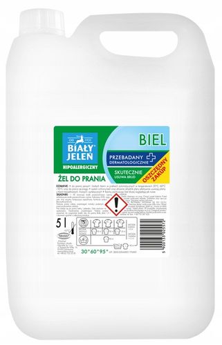 Biały Jeleń Hipoalergiczny żel do prania Biel 5l na Arena.pl