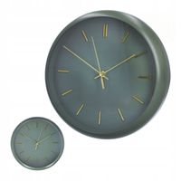 ZEGAR ŚCIENNY duży dekoracyjny do kuchni salonu nowoczesny zielony 30 cm
