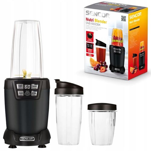Nutri blender kielichowy 1200W 2 BUTELKI 800ml/1L czarny Sencor SNB6600BK na Arena.pl