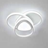 LAMPA SUFITOWA LED LAMPA PLAFON RING BIAŁA 6500K NOWOCZESNA DO SALONU