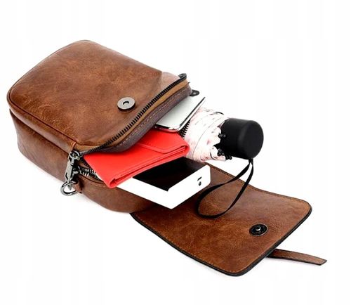 Torebka Damska Skórzana Listonoszka Crossbody Boho na Arena.pl