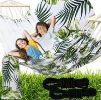 HAMAK OGRODOWY 2-OS HUŚTAWKA XXL 280x150 CM MOCNY + POKROWIEC