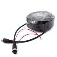 Kabel Przewód Wideo Video do Kamer Monitora Cofania 15m 4pin Skręcane Wtyki