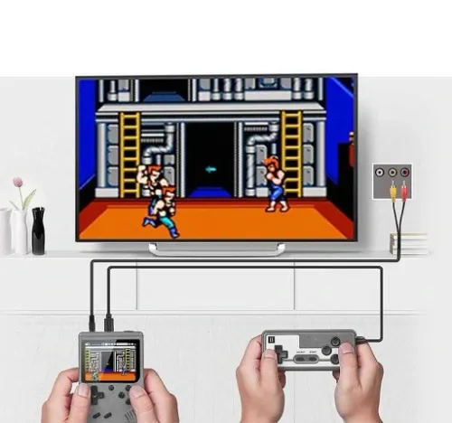 PRZENOŚNA MINI KONSOLA RETRO 400 GIER GAMEBOY DODATKOWY PAD GRA NA 2 OSOBY na Arena.pl