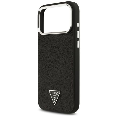 Etui Guess Glitter Triangle Logo MagSafe do iPhone 17 Pro Max czarny na Arena.pl