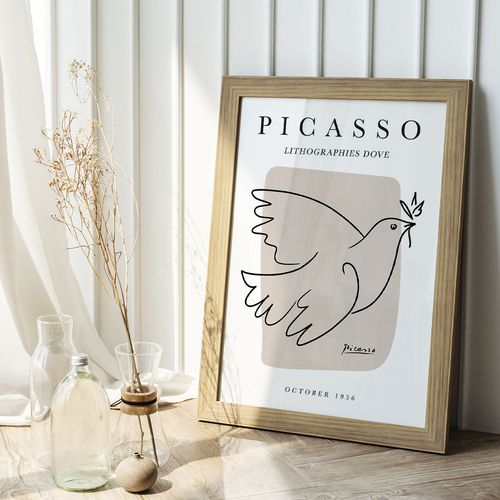 Plakat cyfrowy do wydruku picasso gołąb na Arena.pl