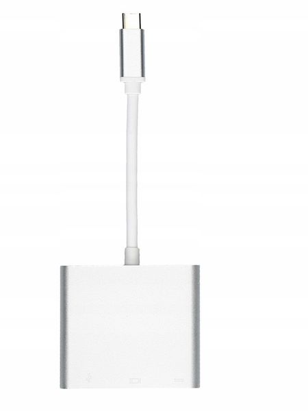 ADAPTER USB C HDMI+USB 3.0+PD 4K HUB MacBook 3w1 zdjęcie 8