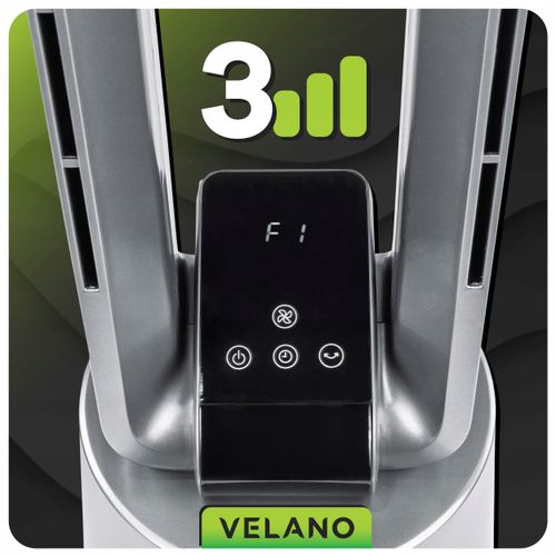 WENTYLATOR BEZŁOPATKOWY PODŁOGOWY OSCYLACJA TIMER WYŚWIETLACZ LCD PILOT na Arena.pl